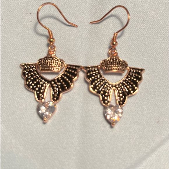 Eternal Love Series Earrings- Rose Gold 1 - Picture 1 of 7